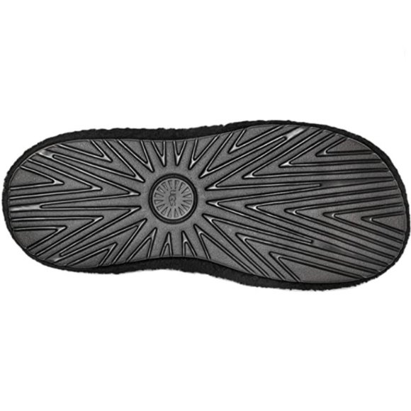 NEW UGG Mens Size 9, Women's 11 Fluff You Open Toe Slippers, Black - Picture 4 of 6